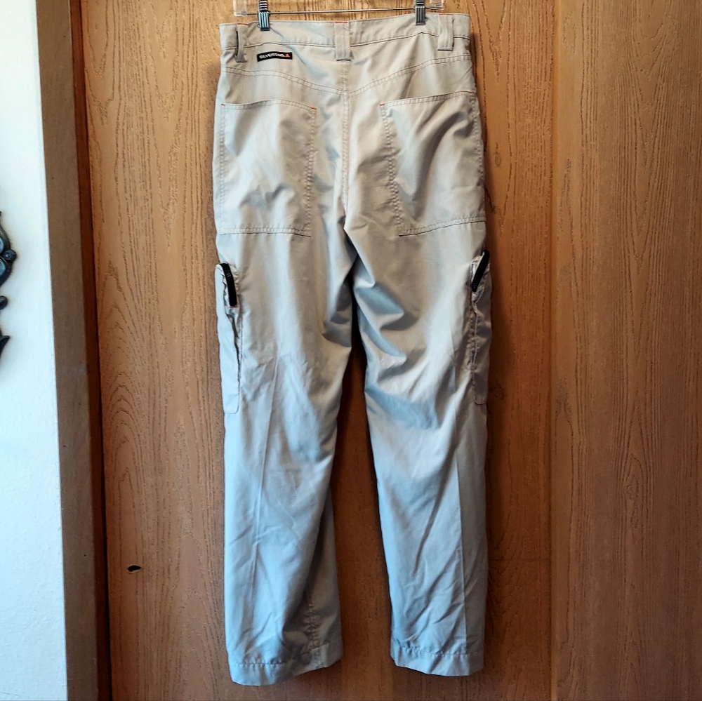 Y2K Levi's Silvertab Utility Cargo Convertible Beige Pants 34" X 34" - Picture 4 of 9